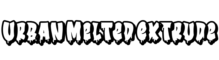 Urban Melted Extrude  Free Fonts Download
