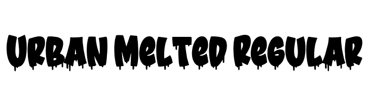 Urban Melted Regular  font caratteri gratis