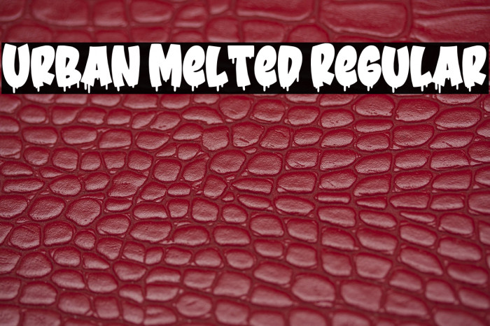 Urban Melted Regular Example 2