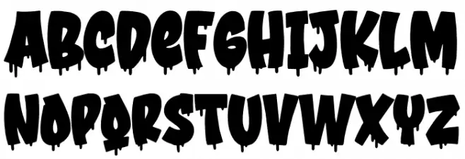 Urban Melted Regular Font LOWERCASE