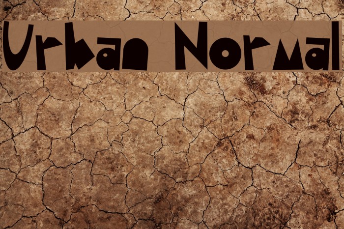 Urban Normal Font examples
