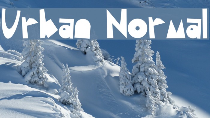 Urban Normal Font examples