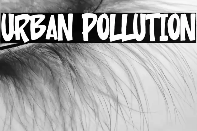 Urban Pollution Font examples