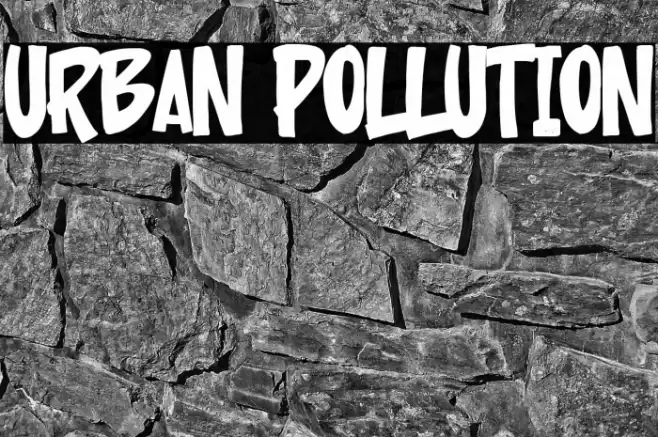 Urban Pollution Font examples