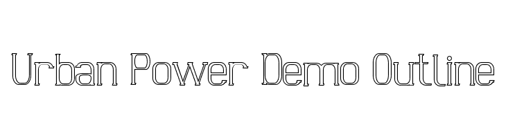 Urban Power Demo Outline  Frei Schriftart Herunterladen