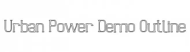 Urban Power Demo Outline  les polices de caractères gratuit tlcharger