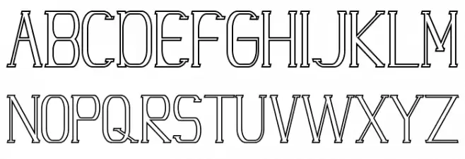 Urban Power Demo Outline Schriftart Groß