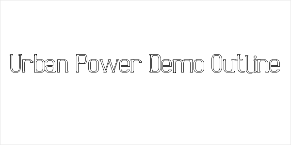 Urban Power Demo Outline Logo