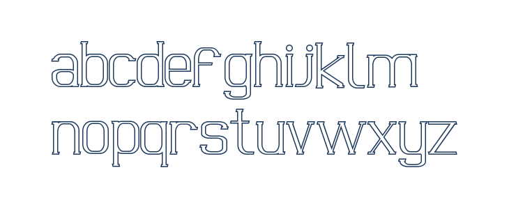 Urban Power Demo Outline Lowercase