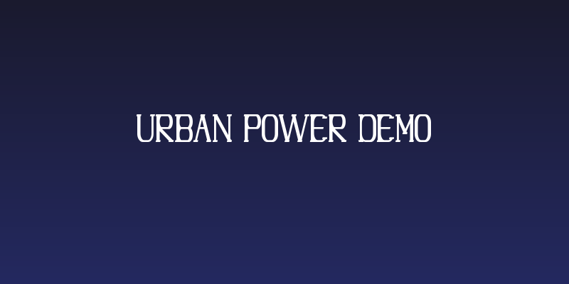 Urban Power Demo Social Header