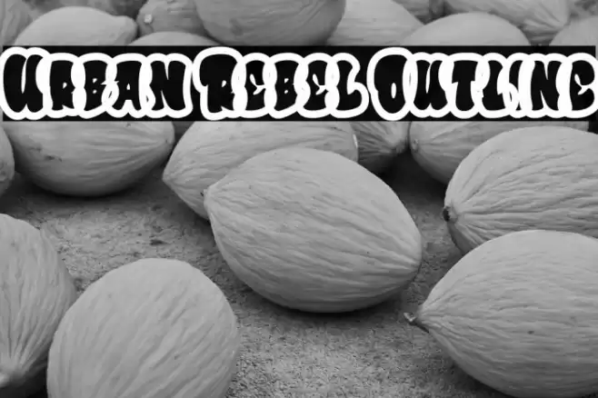 Urban Rebel Outline Font examples