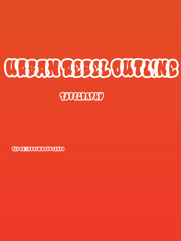 Urban Rebel Outline Poster