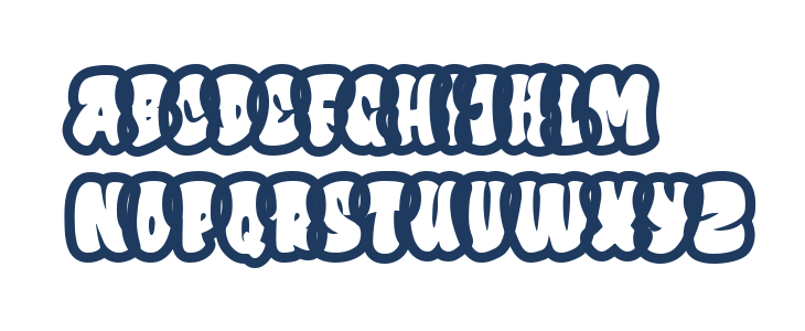 Urban Rebel Outline Lowercase