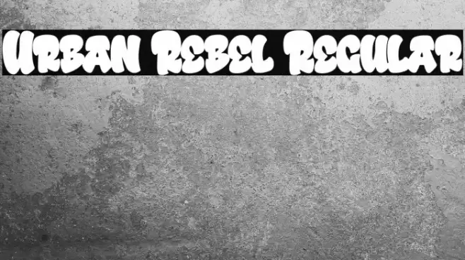 Urban Rebel Regular Font examples