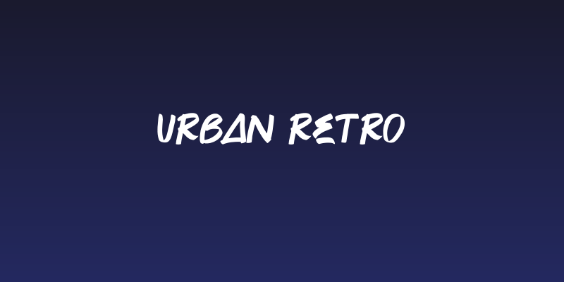 Urban Retro Social Header