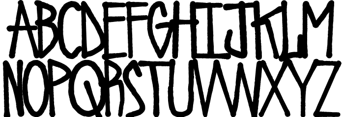 Urban Riot Font LOWERCASE