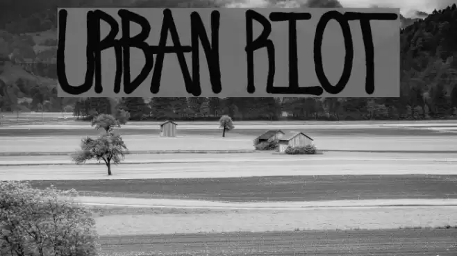 Urban Riot Font examples