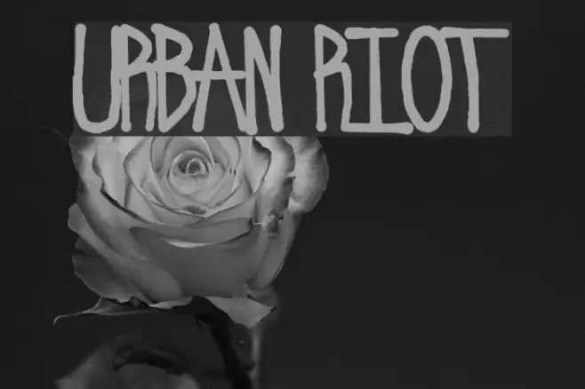 Urban Riot Font examples