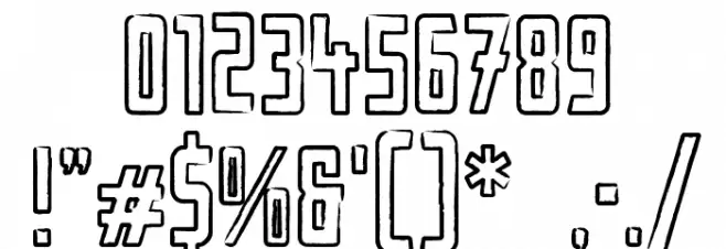 Urban Rubber Font OTHER CHARS