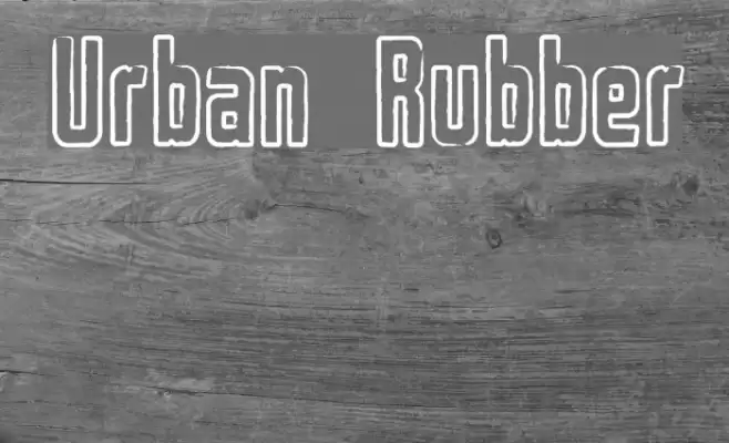 Urban Rubber Font examples