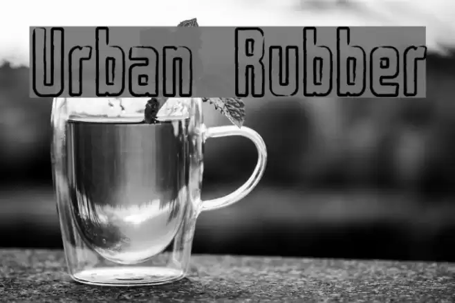 Urban Rubber Font examples