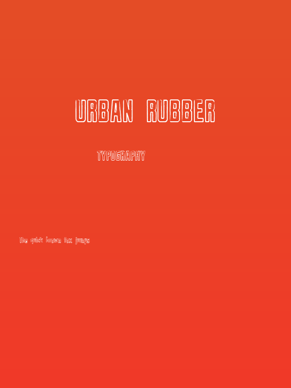 Urban Rubber Poster