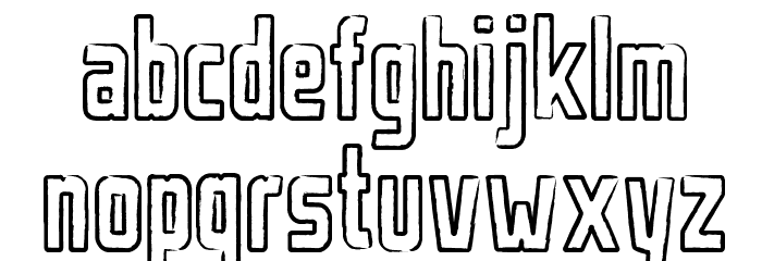 Urban Rubber Font LOWERCASE