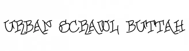 Urban Scrawl Buttah  フリーフォントのダウンロード