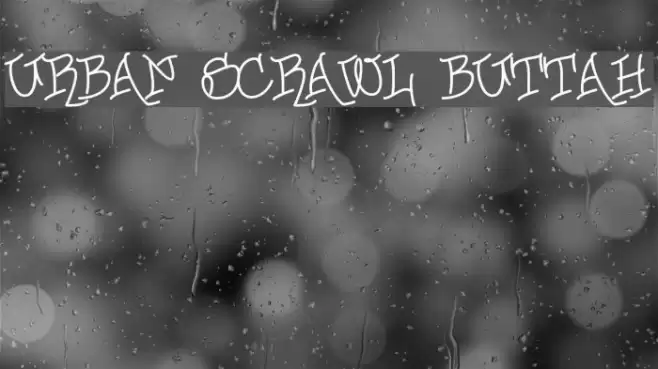 Urban Scrawl Buttah Caratteri examples