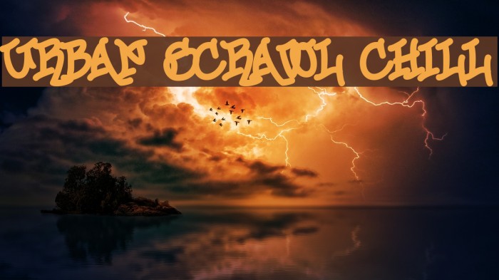 Urban Scrawl Chill Font examples
