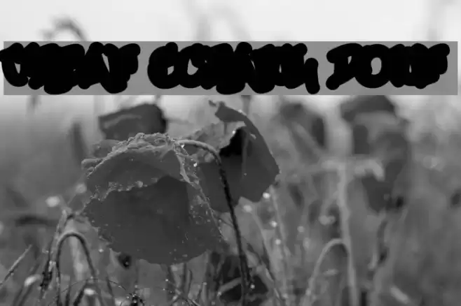 Urban Scrawl Down Font examples