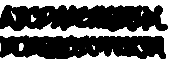 Urban Scrawl Down Font LOWERCASE