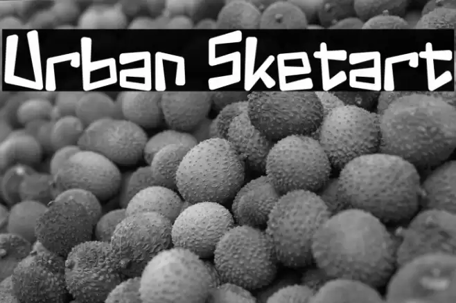 Urban Sketart Font examples