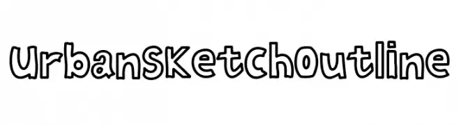 Urban Sketch Outline  フリーフォントのダウンロード