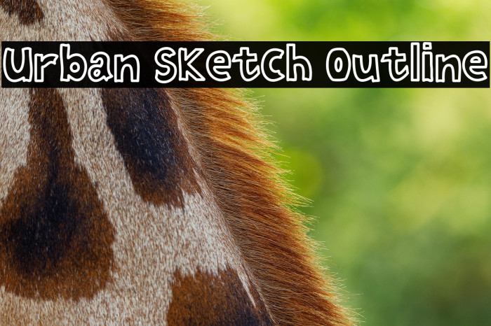 Urban Sketch Outline Example 2
