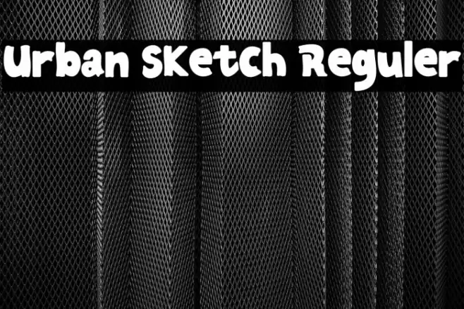 Urban Sketch Reguler خط examples