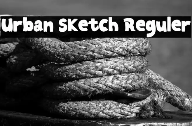 Urban Sketch Reguler خط examples