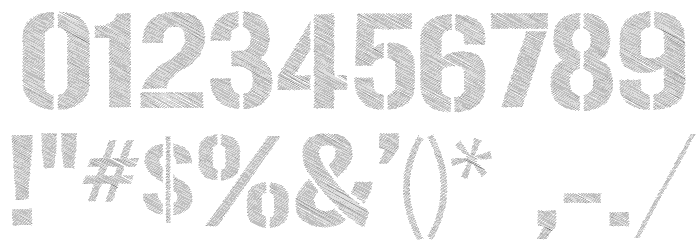 Urban Sketch Font OTHER CHARS