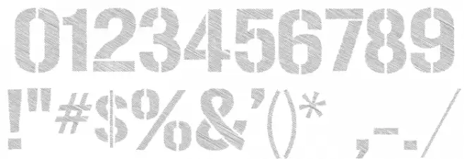 Urban Sketch Font OTHER CHARS