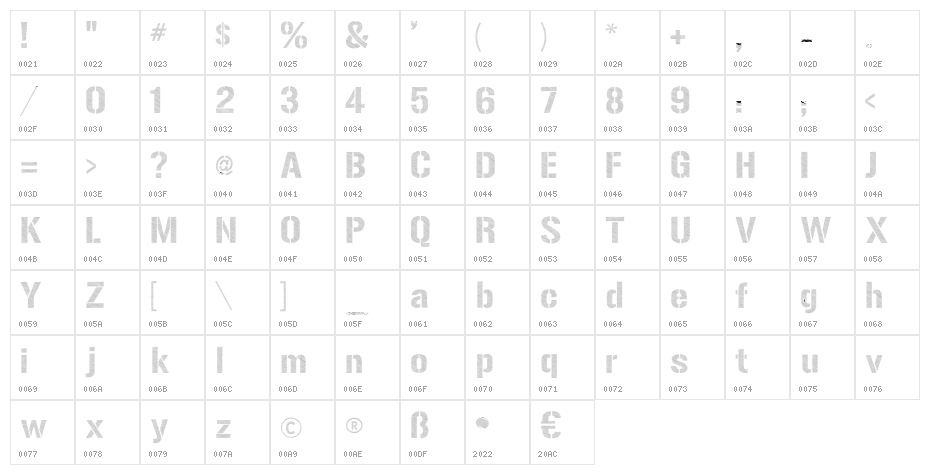 Urban Sketch Character Map