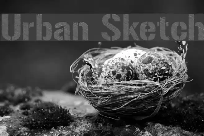 Urban Sketch Font examples