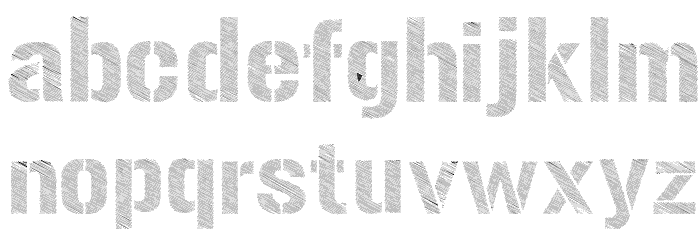 Urban Sketch Font LOWERCASE