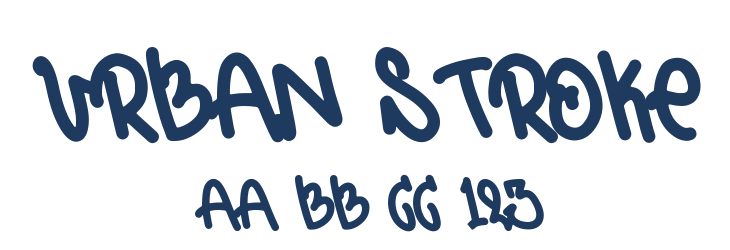 Urban Stroke Font Preview