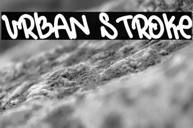 Urban Stroke Schriftart examples