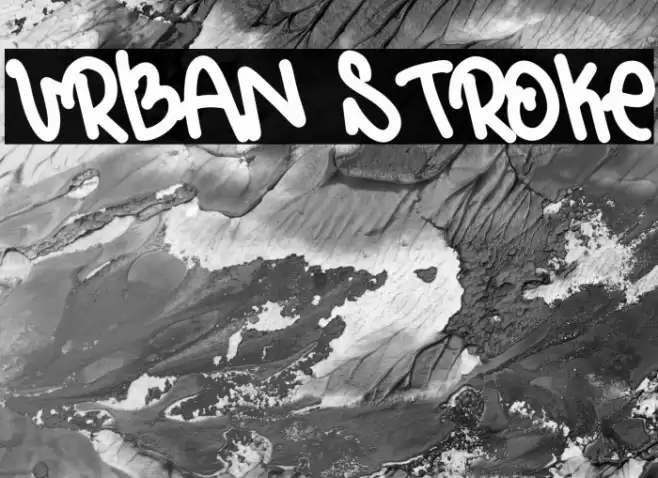 Urban Stroke Schriftart examples