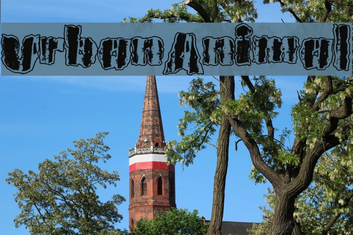 UrbanAnimal Font examples