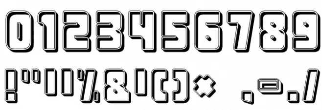 UrbanConstructed-Cutter Font OTHER CHARS