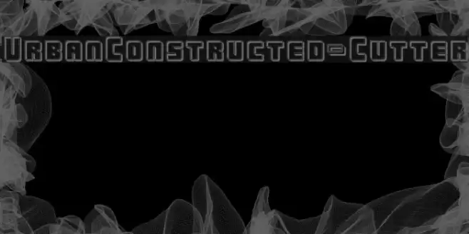 UrbanConstructed-Cutter Font examples