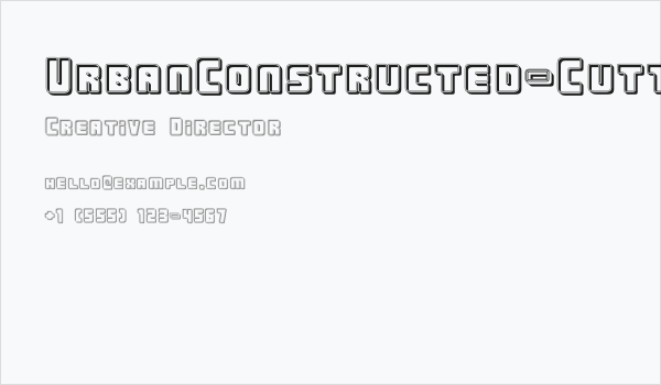 UrbanConstructed-Cutter Business Card