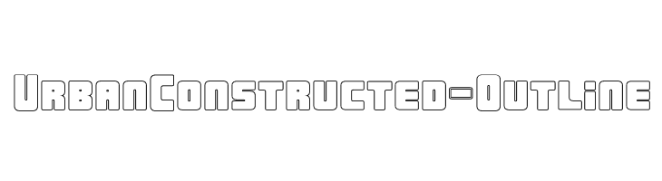UrbanConstructed-Outline  免费字体下载